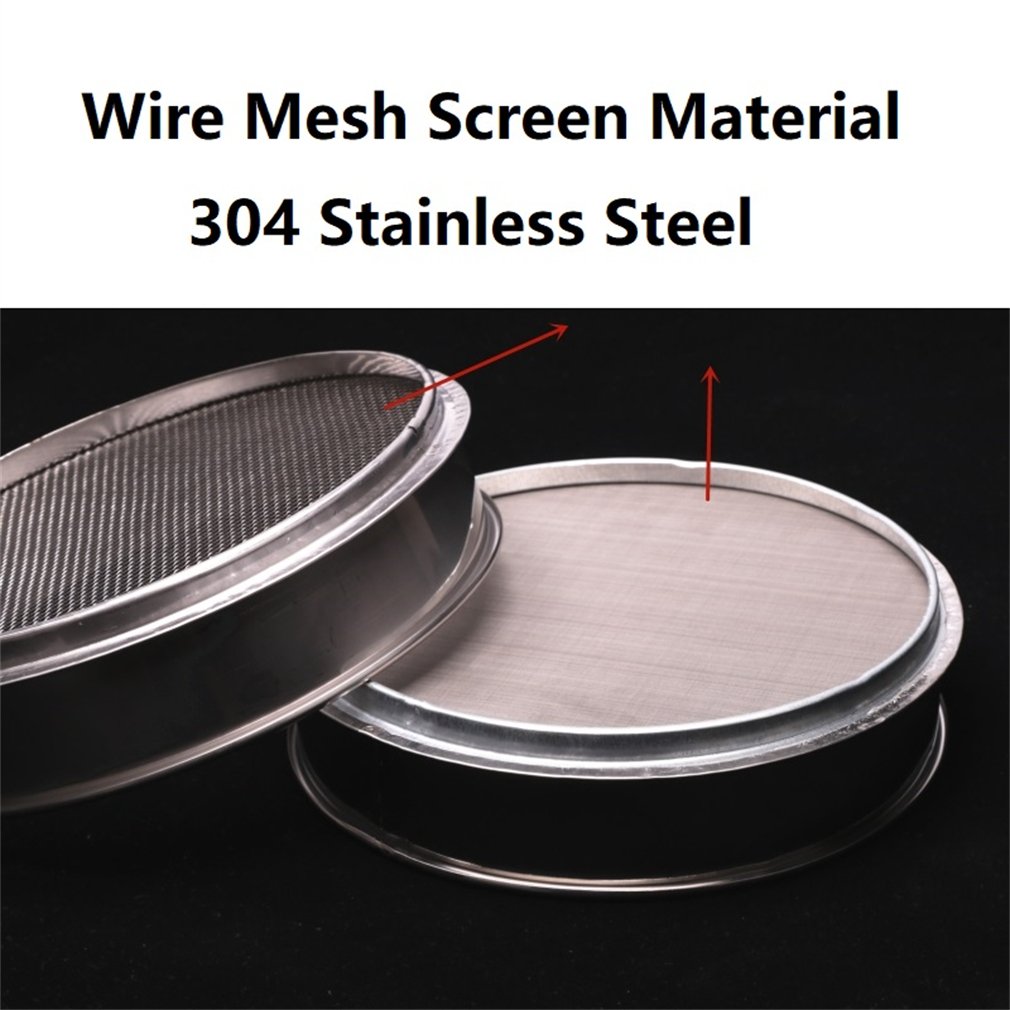 Diameter 35cm 304 Stainless Steel Frame Standard Lab Test Sieve 304 Stainless Steel Wire Mesh Screen Filter Strainer Various Mesh Count