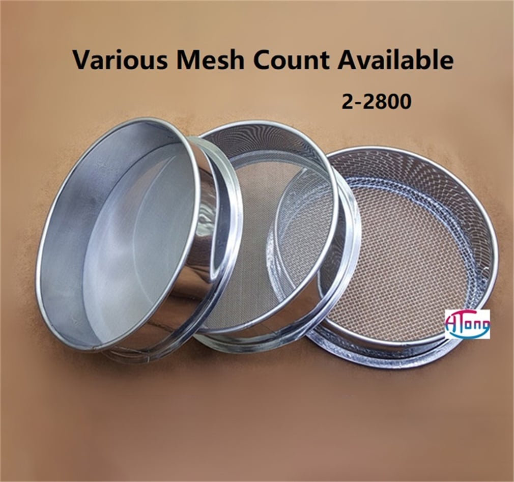 Diameter 35cm 304 Stainless Steel Frame Standard Lab Test Sieve 304 Stainless Steel Wire Mesh Screen Filter Strainer Various Mesh Count