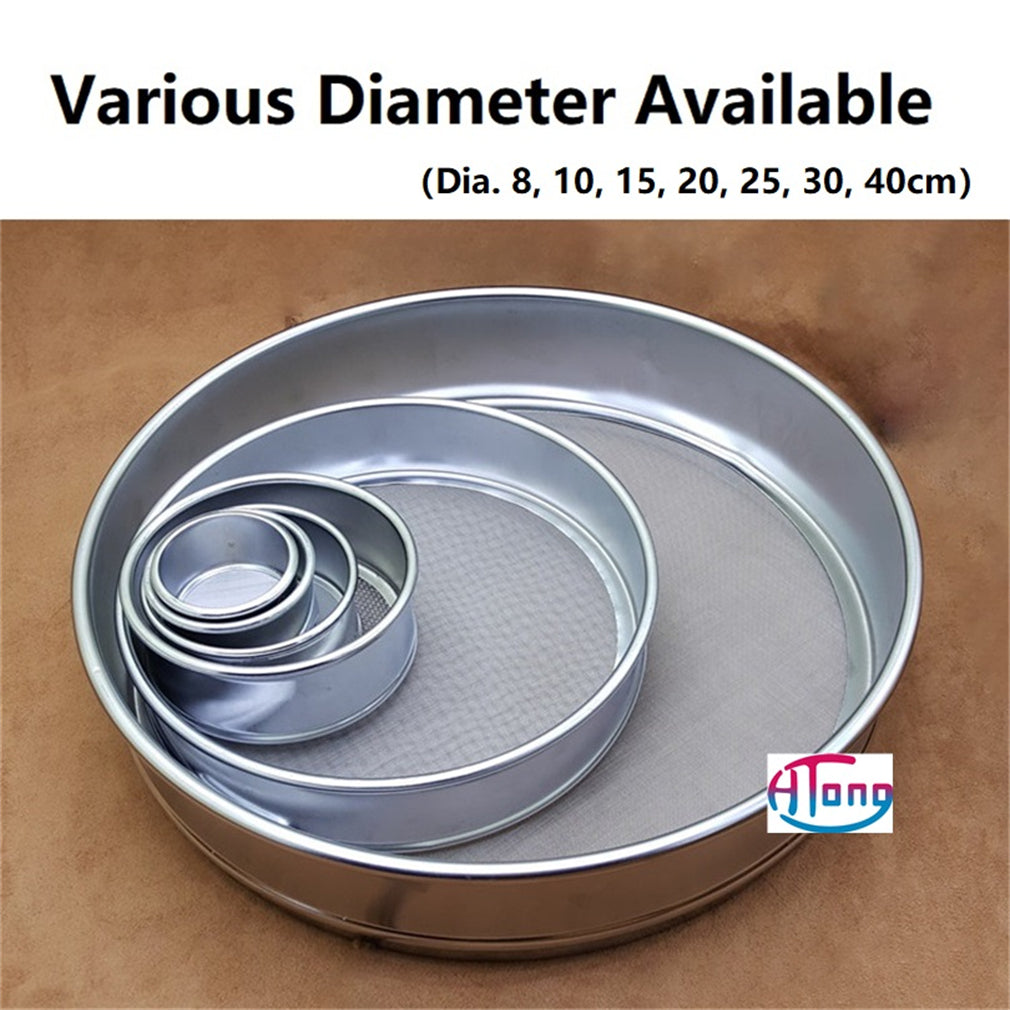 Diameter 5cm Chrome Plated Frame Integrated Lab Test Sieve 304 Stainless Steel Wire Mesh Filter Strainer Various Mesh Count