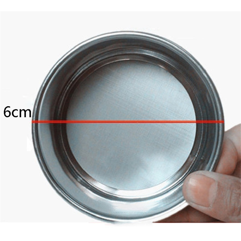 Diameter 6cm Chrome Plated Frame Integrated Lab Test Sieve 304 Stainless Steel Wire Mesh Filter Strainer Various Mesh Count