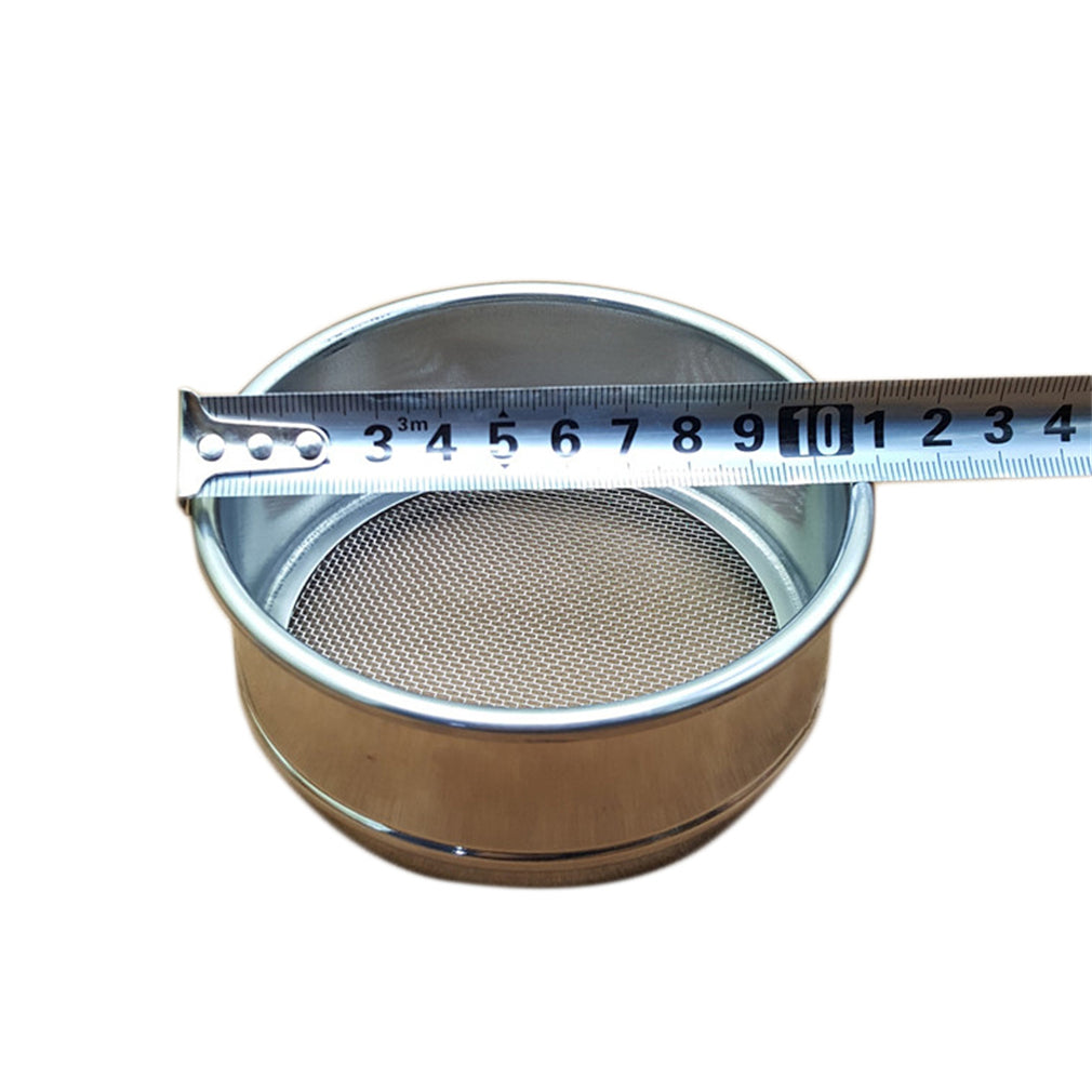 Diameter 10cm Chrome Plated Frame Integrated Lab Test Sieve 304 Stainless Steel Wire Mesh Filter Strainer Various Mesh Count