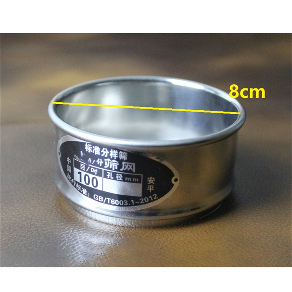 Diameter 8cm 304 Stainless Steel Frame Integrated Lab Test Sieve 304 Stainless Steel Wire Mesh Screen Filter Strainer Various Mesh Count