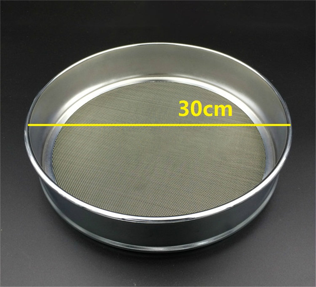 Diameter 30cm 304 Stainless Steel Frame Integrated Lab Test Sieve 304 Stainless Steel Wire Mesh Screen Filter Strainer Various Mesh Count