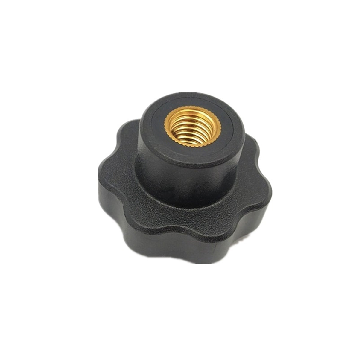 Seven Star Knob 7 Lobe Plastic Handle with M8 M10 M12 M16 Female Thread Brass Insert